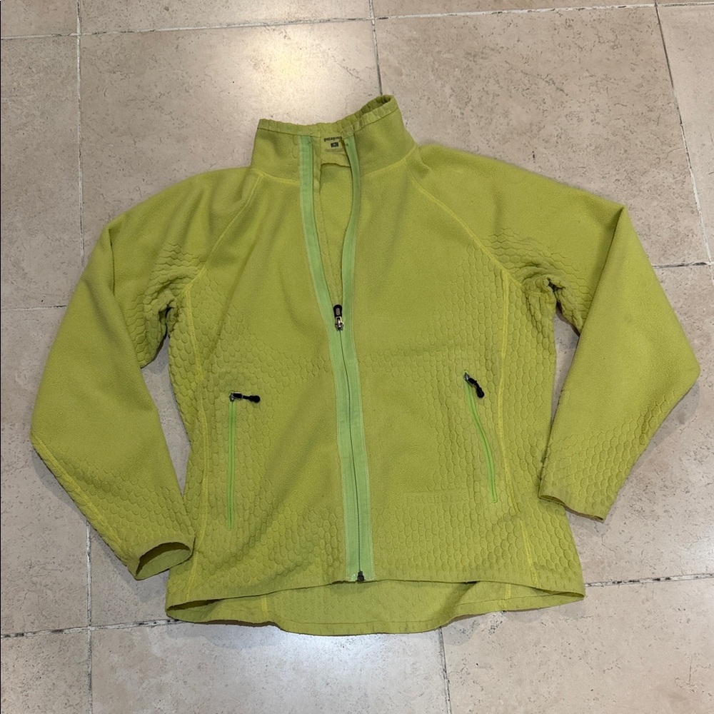 Patagonia Lime Green Teddy Jacket